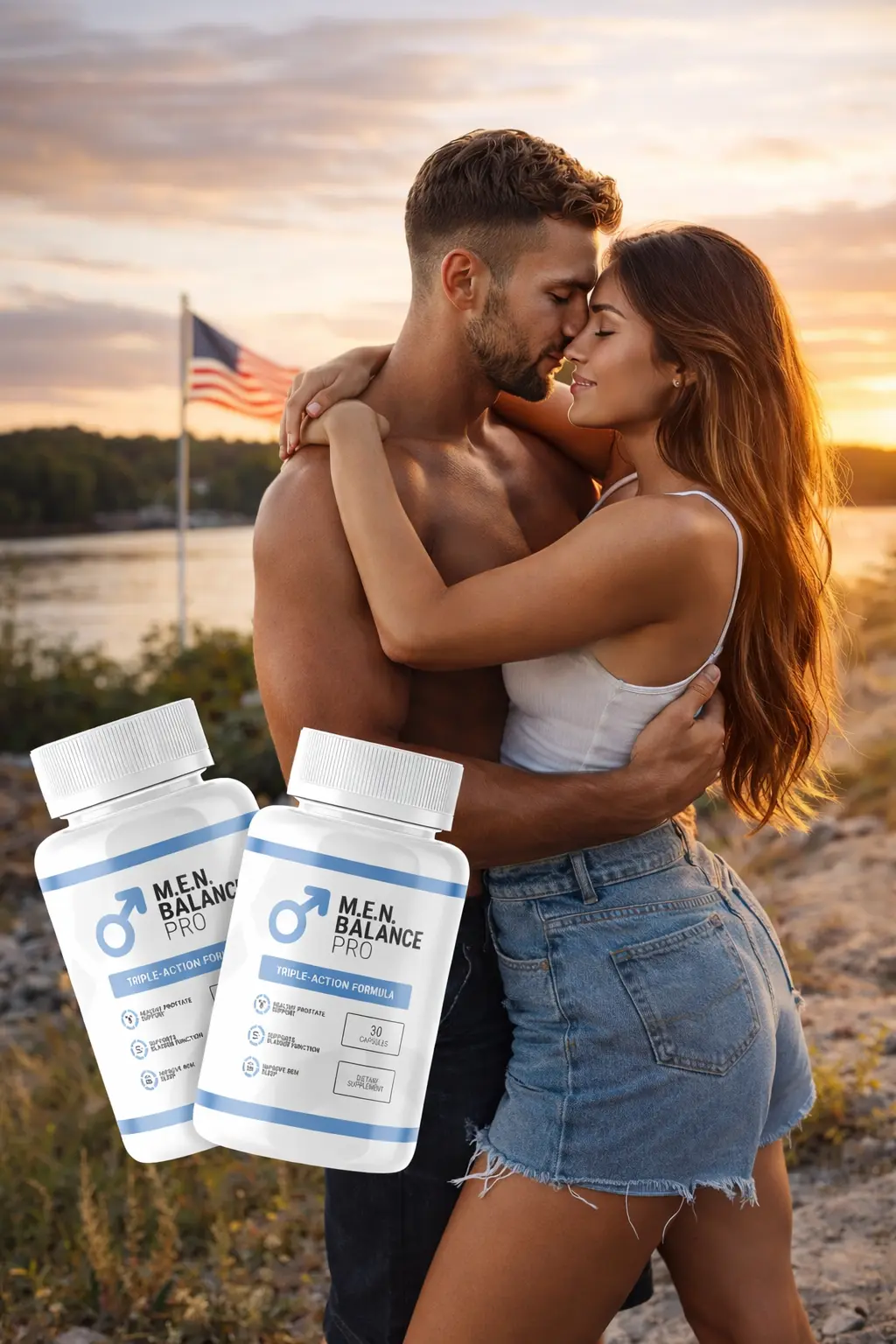 MEN Balance Pro supplement bottles